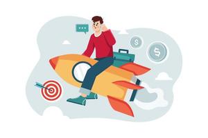 Startup Life Vector Illustration concept