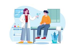 Healthcare Medical Illustration concept. Flat illustration isolated on white background vector