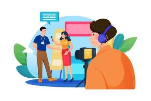 Business Interview Illustration vector