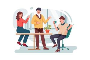 Office people gossip in the company vector