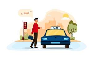 Time to travel Illustration concept. Flat illustration isolated on white background vector