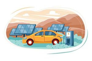 Renewable Energy Illustration concept. Flat illustration isolated on white background