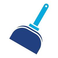 Dustpan Glyph Two Color Icon vector