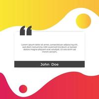 Quote design on abstract background vector