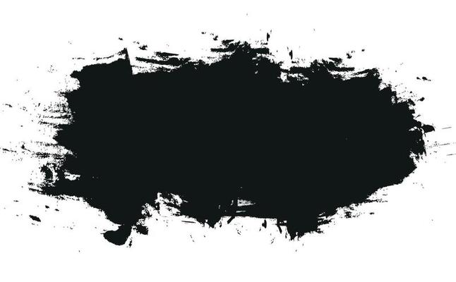Black abstract pattern, watercolor brush texture, grunge style.