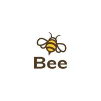 Bee logo template vektor illustration vector
