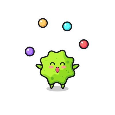 the splat circus cartoon juggling a ball