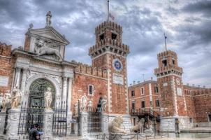 el arsenal en hdr, venecia, italia foto