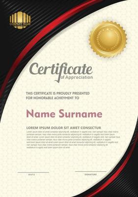 certificate template with circular angel and line ornament modern pattern,diploma.