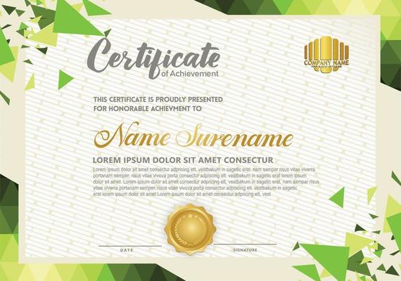 Certificate Background Green Vector Art, Icons, and Graphics for Free