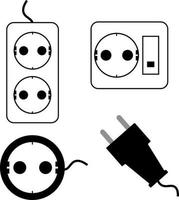 enchufe e interruptor vector enchufe electrico