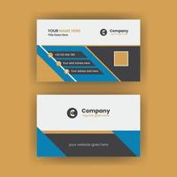 plantilla de diseño de tarjeta de visita de identidad corporativa vector