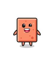 illustration of an brick character with awkward poses vector