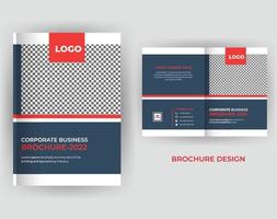 plantilla de diseño de informe anual de folleto comercial de perfil de empresa vector