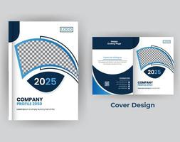 Company profile business brochure annual report design template vector