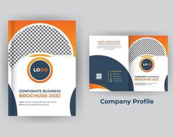 Company profile business brochure annual report design template vector