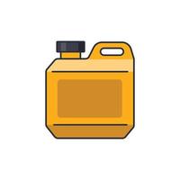 Colored thin icon of gallon, industrial object concept vector illustration.