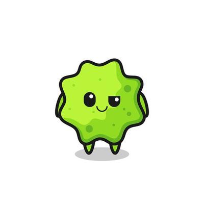splat cartoon with an arrogant expression