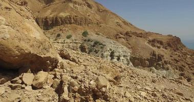 pan camera beweging van de woestijn van judea, israël video