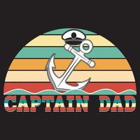 diseño de camiseta del día del padre con vector personalizado del elemento del día del padre