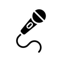 Microphone icon template vector