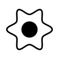 Sun icon template vector
