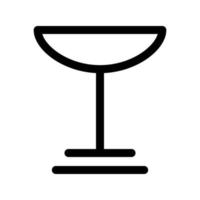 icono de copa de vino vector