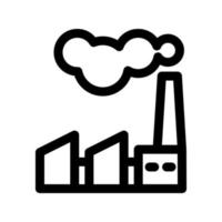 Factory icon template vector