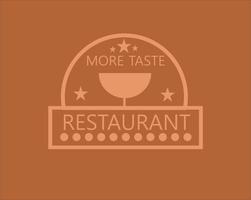 restaurante moderno con logotipo minimalista simple vector