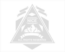 minimalist logo template with gray color vector