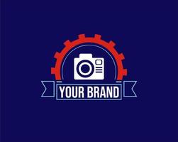 simple photography camera logo icon vector