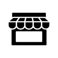 Shop icon template vector