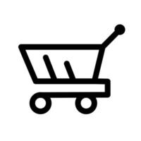 icono de carrito de compras vector