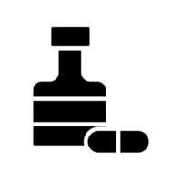 capsule jar icon vector