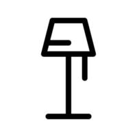 Illustration Vector Graphic of Stand Lamp Icon