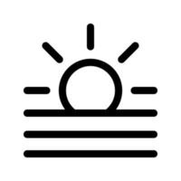Sunrise icon template vector