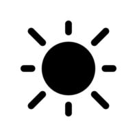 plantilla de icono de sol vector