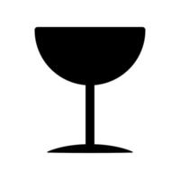 icono de copa de vino vector