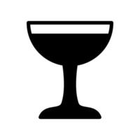 icono de copa de vino vector