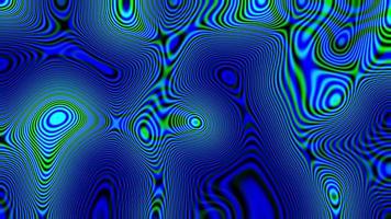 Movimiento rápido abstracto fondo fractal circular azul y verde video