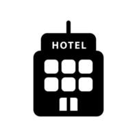 plantilla de icono de hotel vector