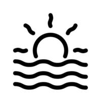 Sunrise icon template vector