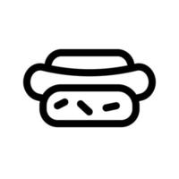 Hotdog icon template vector