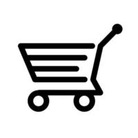 icono de carrito de compras vector