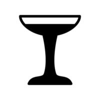 icono de copa de vino vector