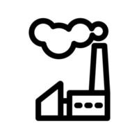 Factory icon template vector