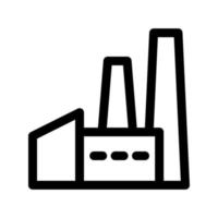 Factory icon template vector