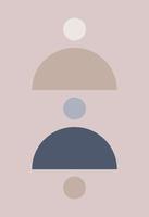 Modern abstract background with geometric balance of shapes and lines. vector