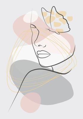 Drawing in the style of one line