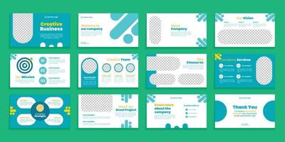 Creative Business Slide Presentation Template vector